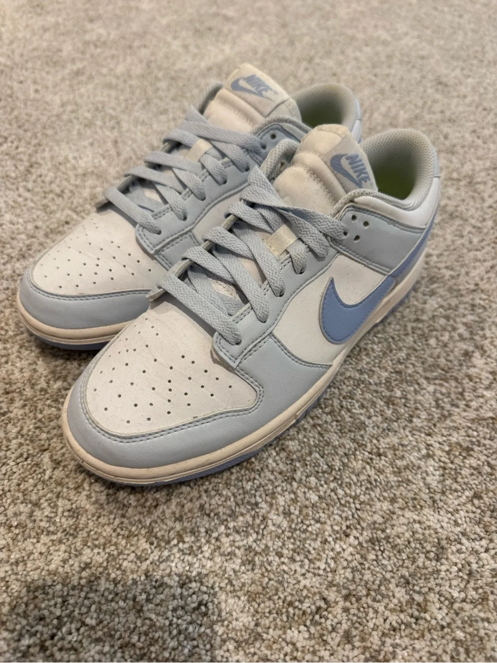 Nike dunk low next nature blue tint (worn twice)